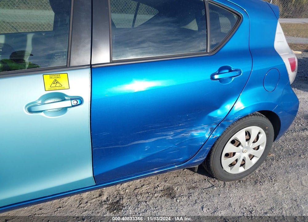 2012 TOYOTA PRIUS C TWO VIN: JTDKDTB30C1015442