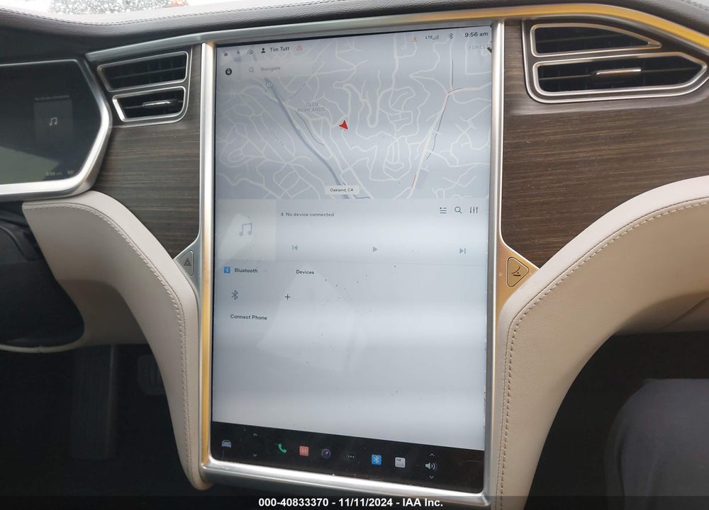 2014 TESLA MODEL S P85 VIN: 5YJSA1H14EFP36019