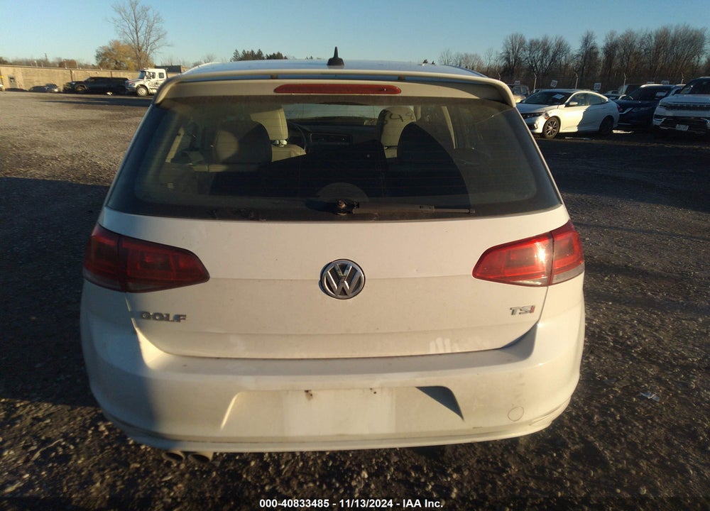 2015 VOLKSWAGEN GOLF TSI SE 4-DOOR VIN: 3VW217AU0FM004892