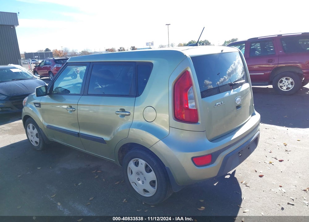 2012 KIA SOUL VIN: KNDJT2A51C7378907