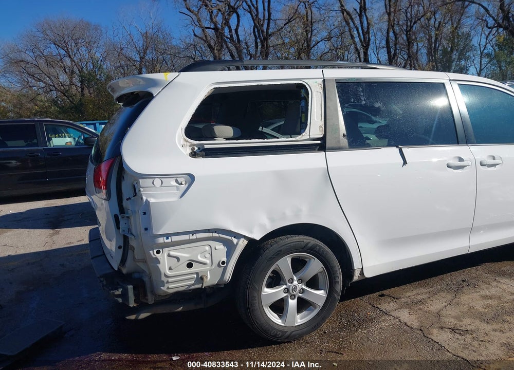 2012 TOYOTA SIENNA LE V6 8 PASSENGER VIN: 5TDKK3DC6CS247906