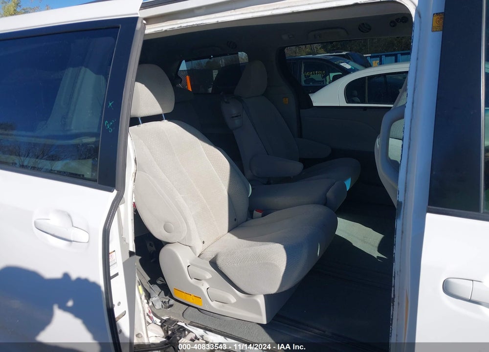 2012 TOYOTA SIENNA LE V6 8 PASSENGER VIN: 5TDKK3DC6CS247906