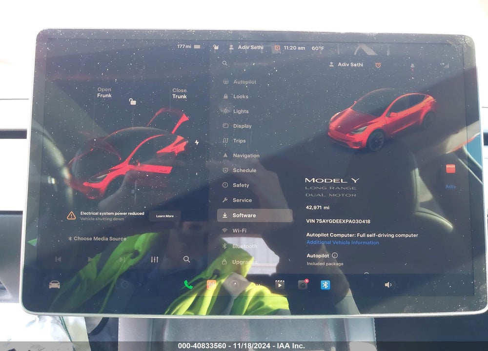 2023 TESLA MODEL Y VIN: 7SAYGDEEXPA030418