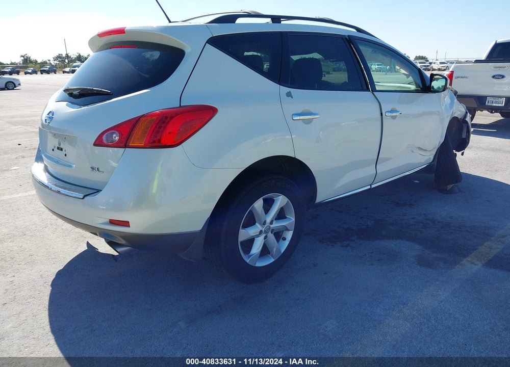 2010 NISSAN MURANO SL VIN: JN8AZ1MU6AW005140