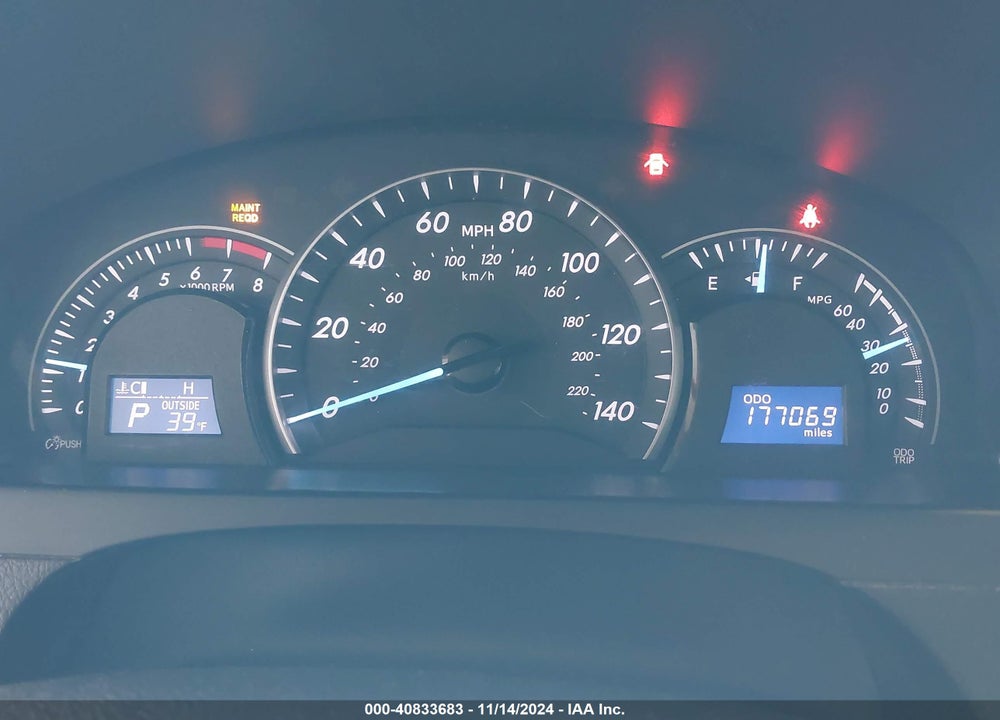 2012 TOYOTA CAMRY LE VIN: 4T4BF1FK2CR265135