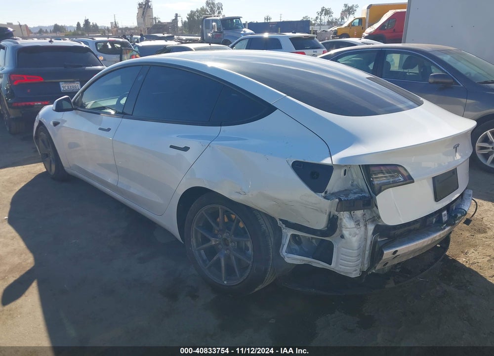 2022 TESLA MODEL 3 LONG RANGE DUAL MOTOR ALL-WHEEL DRIVE VIN: 5YJ3E1EB4NF242894