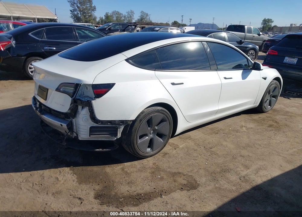 2022 TESLA MODEL 3 LONG RANGE DUAL MOTOR ALL-WHEEL DRIVE VIN: 5YJ3E1EB4NF242894