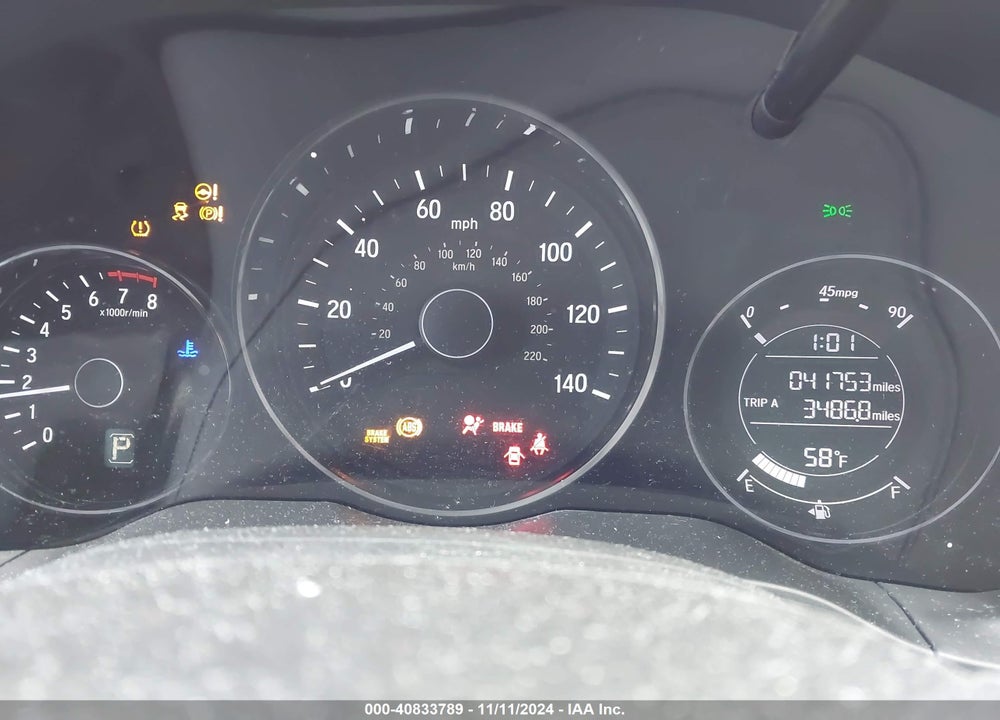 2019 HONDA HR-V LX VIN: 3CZRU6H39KG713288