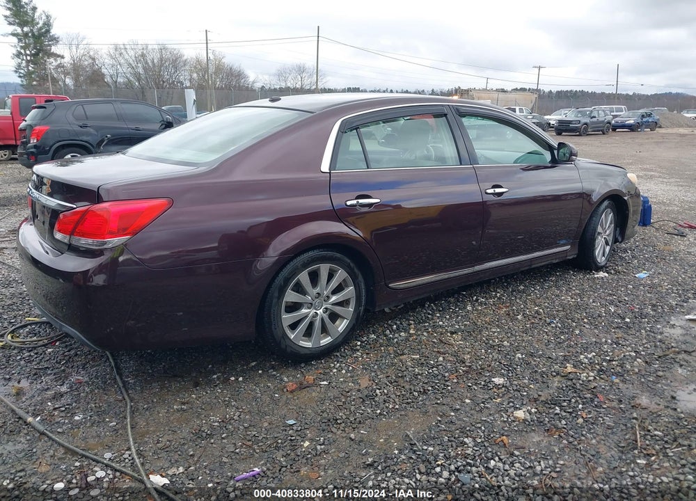 2011 TOYOTA AVALON LIMITED VIN: 4T1BK3DB0BU392131