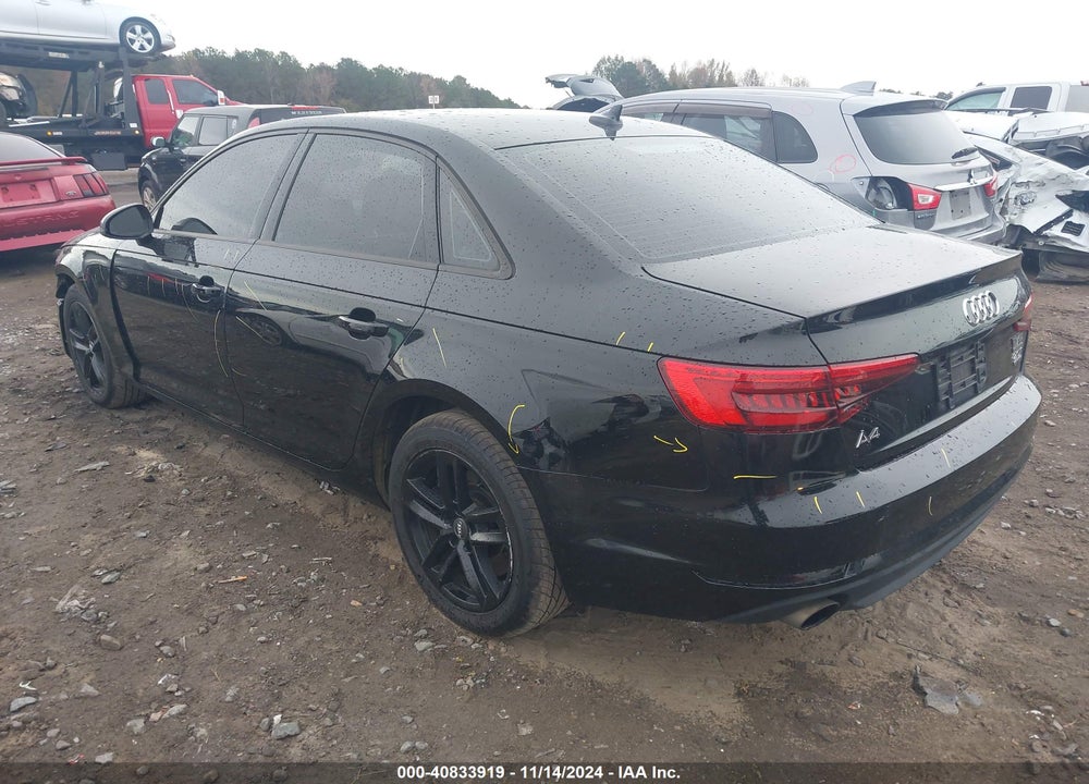 2017 AUDI A4 2.0T PREMIUM VIN: WAUANAF44HN033634