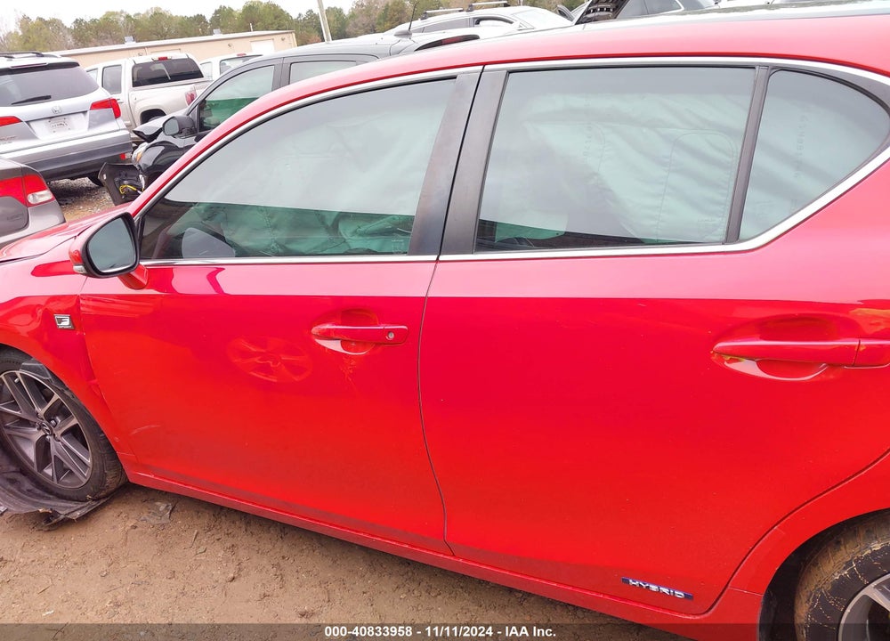 2015 LEXUS CT 200H VIN: JTHKD5BH8F2224531