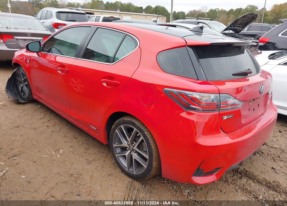 2015 LEXUS CT 200H VIN: JTHKD5BH8F2224531
