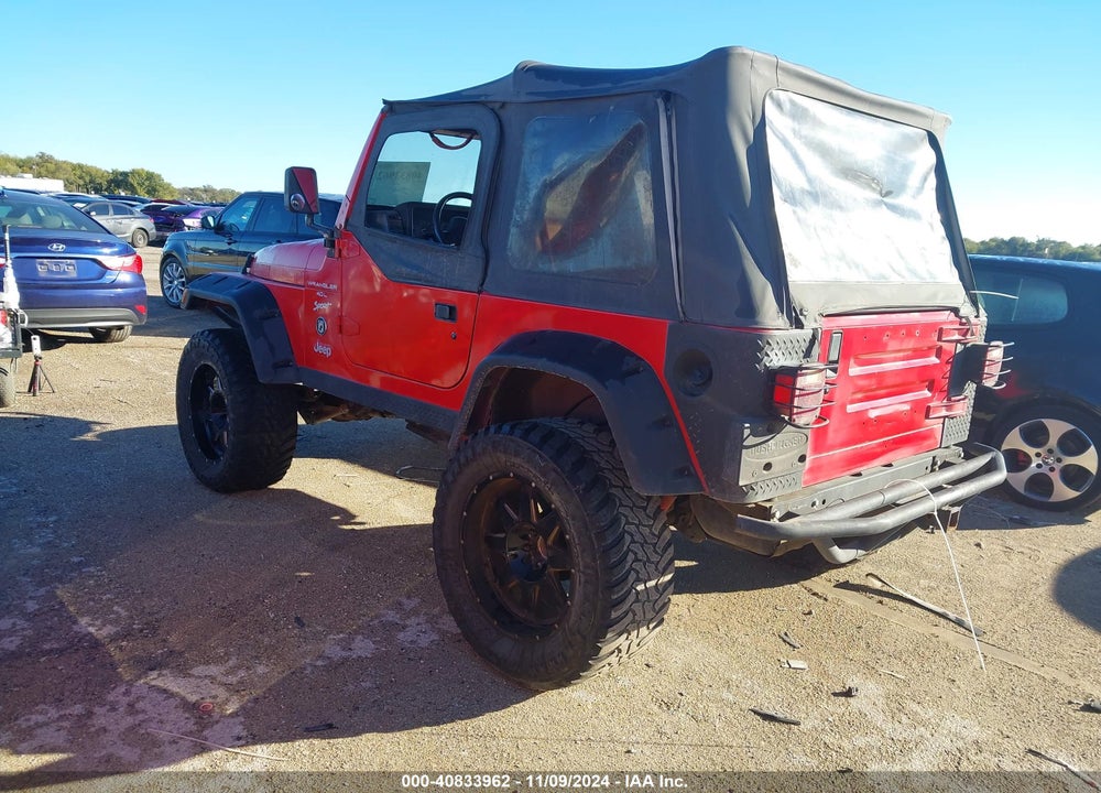 2000 JEEP WRANGLER SPORT VIN: 1J4FA49S9YP755888