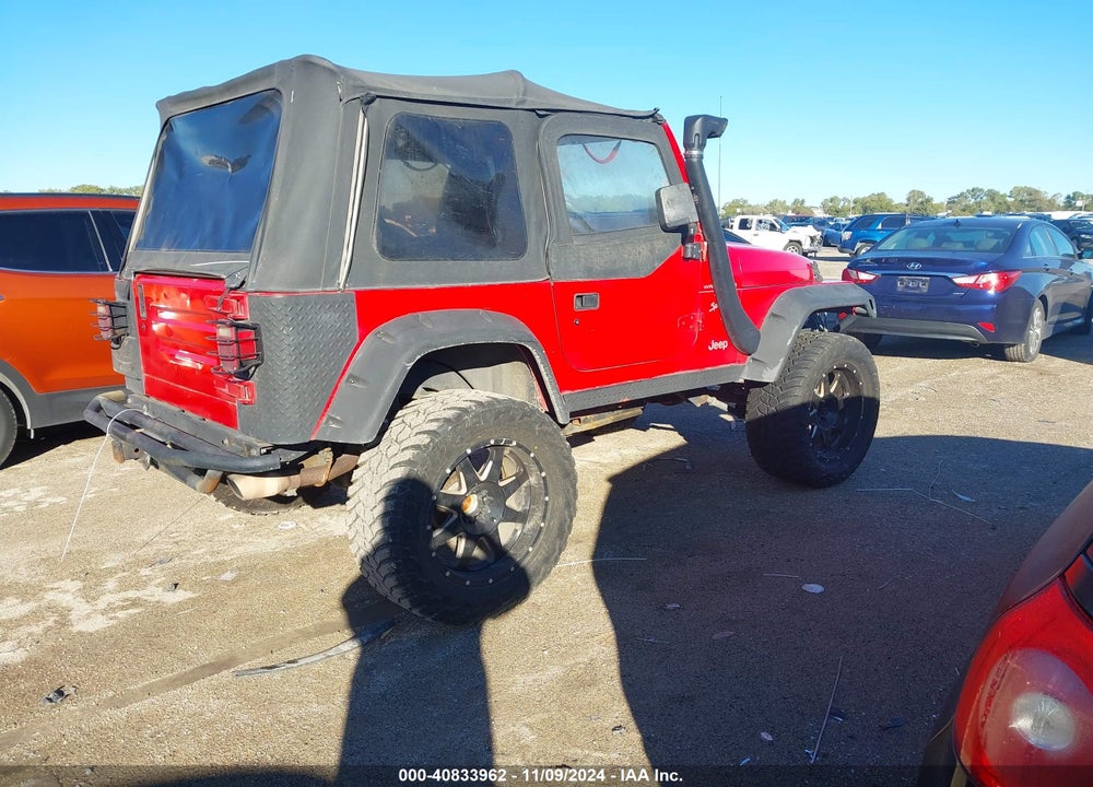 2000 JEEP WRANGLER SPORT VIN: 1J4FA49S9YP755888