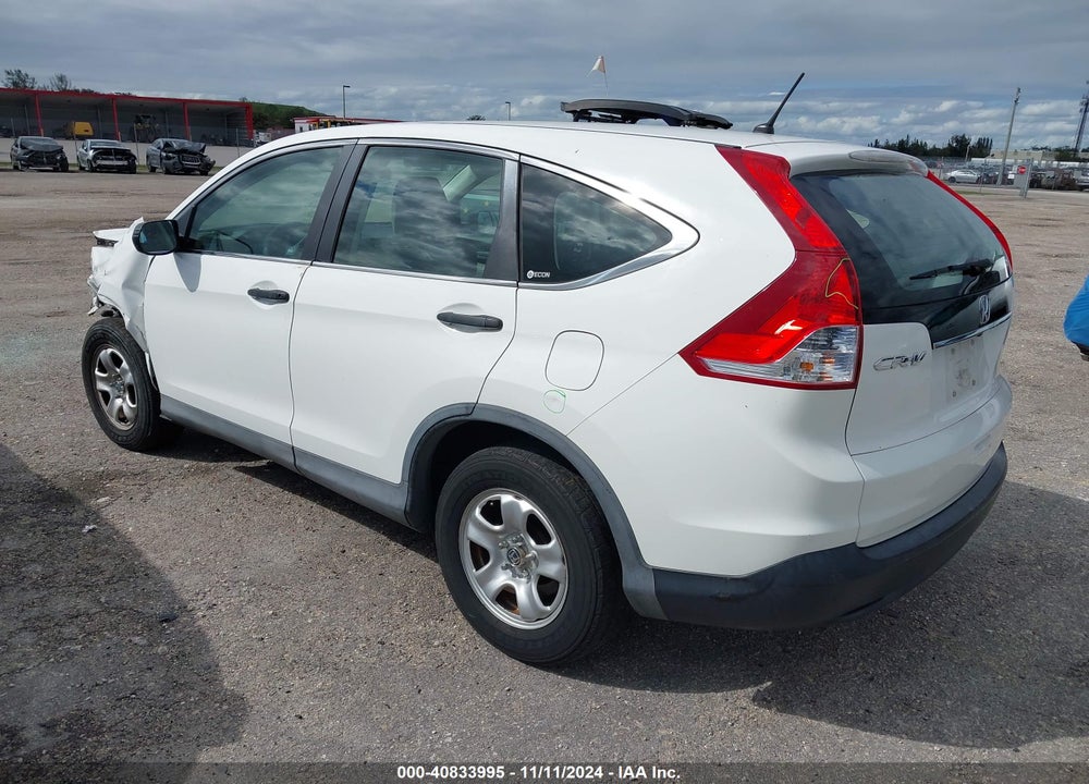 2012 HONDA CR-V LX VIN: 5J6RM3H37CL018469
