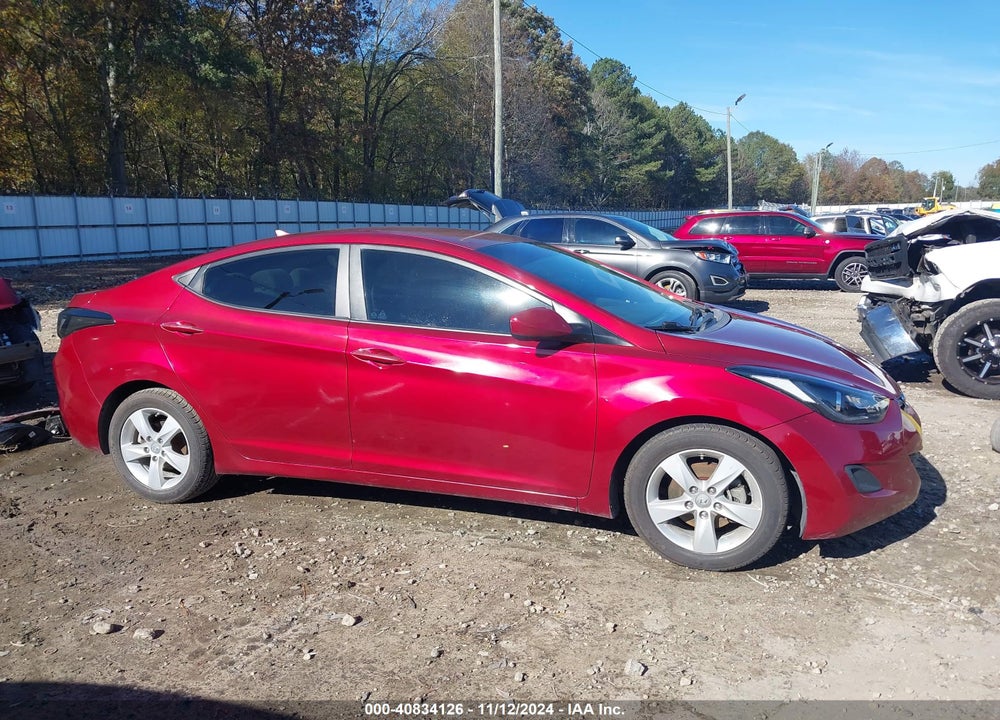 2013 HYUNDAI ELANTRA GLS VIN: 5NPDH4AE7DH392463