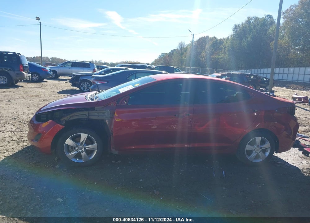 2013 HYUNDAI ELANTRA GLS VIN: 5NPDH4AE7DH392463