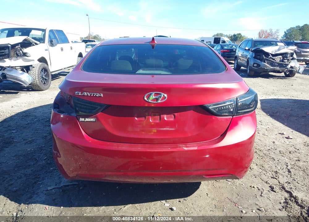 2013 HYUNDAI ELANTRA GLS VIN: 5NPDH4AE7DH392463