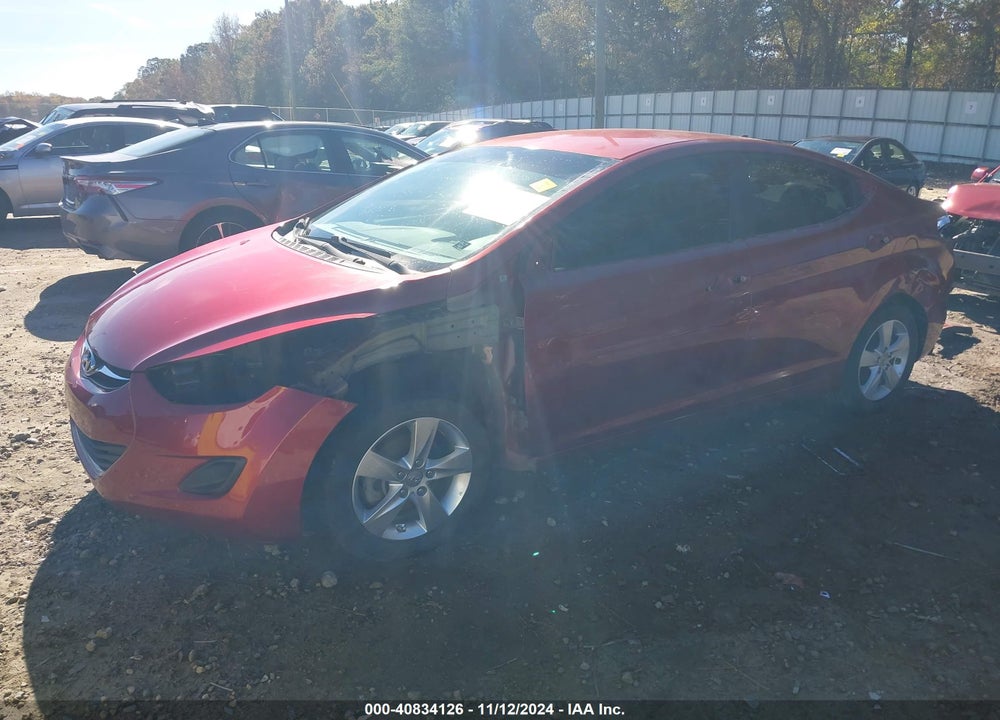 2013 HYUNDAI ELANTRA GLS VIN: 5NPDH4AE7DH392463