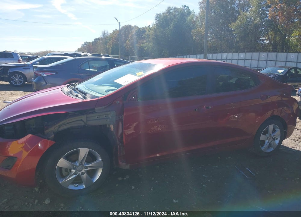 2013 HYUNDAI ELANTRA GLS VIN: 5NPDH4AE7DH392463