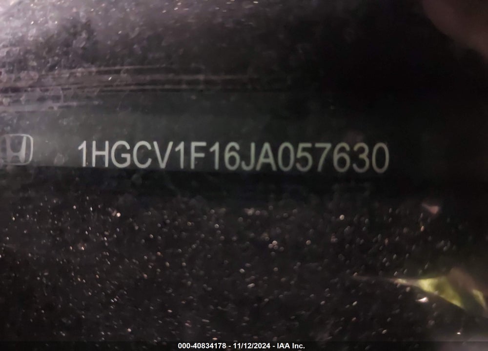 2018 HONDA ACCORD LX VIN: 1HGCV1F16JA057630