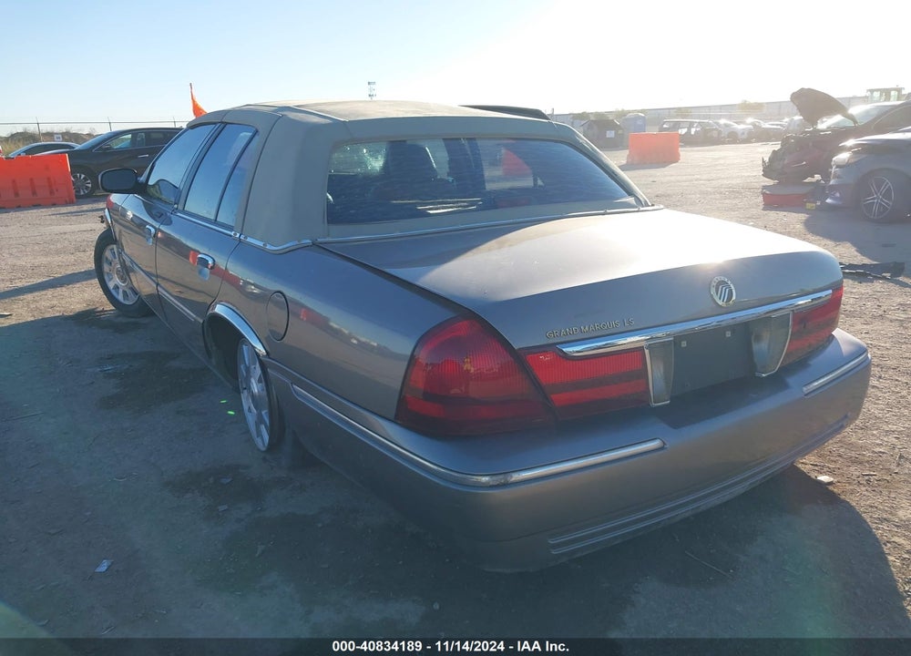 2003 MERCURY GRAND MARQUIS LS VIN: 2MEFM75W13X634488