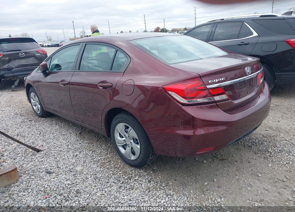 2014 HONDA CIVIC LX VIN: 19XFB2F50EE067618