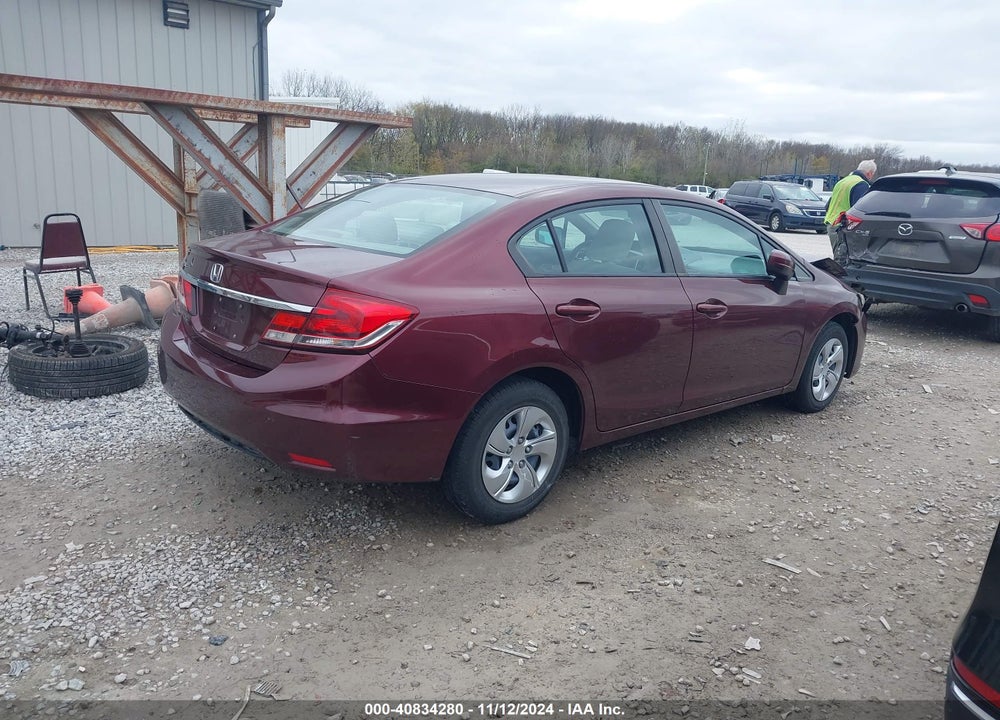 2014 HONDA CIVIC LX VIN: 19XFB2F50EE067618