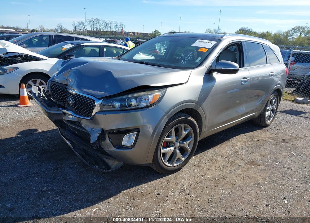 2017 KIA SORENTO 3.3L SX VIN: 5XYPK4A50HG189247