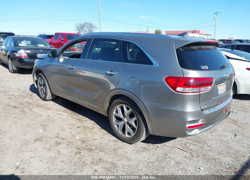 2017 KIA SORENTO 3.3L SX VIN: 5XYPK4A50HG189247