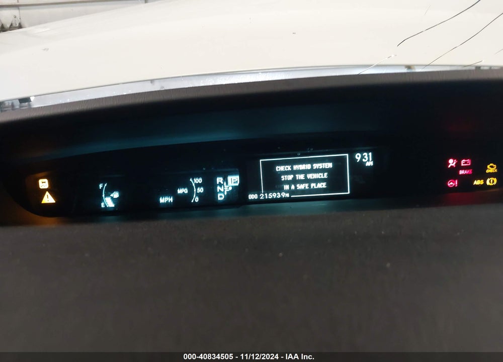 2012 TOYOTA PRIUS PLUG-IN VIN: JTDKN3DP9C3005476