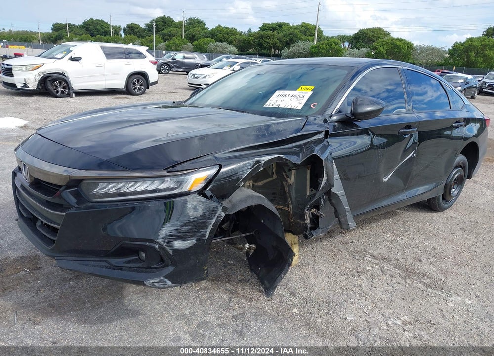 2022 HONDA ACCORD SPORT VIN: 1HGCV1F35NA115931