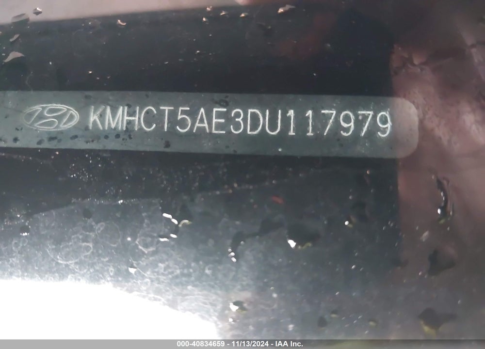 2013 HYUNDAI ACCENT GS VIN: KMHCT5AE3DU117979