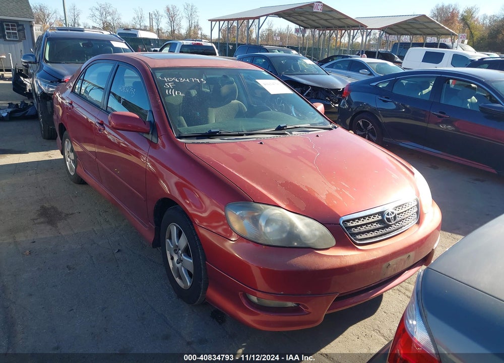2008 TOYOTA COROLLA S VIN: 2T1BR32E88C937561