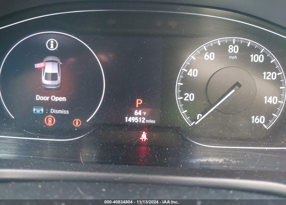 2019 HONDA ACCORD EX VIN: 1HGCV1F4XKA066357