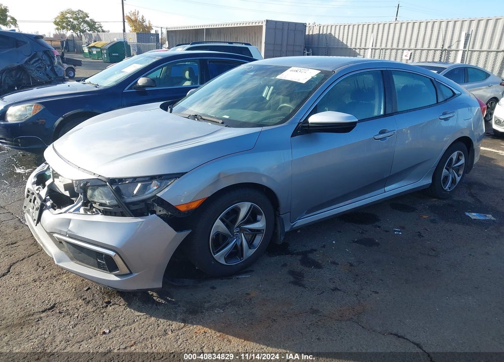 2019 HONDA CIVIC LX VIN: 19XFC2F65KE208202