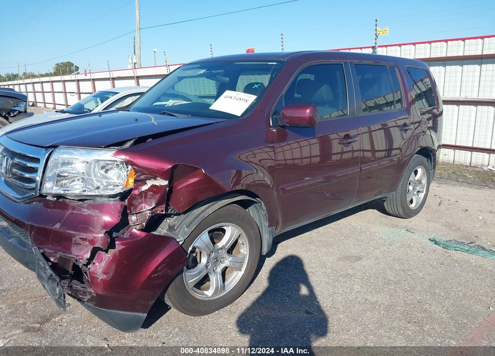 2013 HONDA PILOT EX VIN: 5FNYF3H47DB016326
