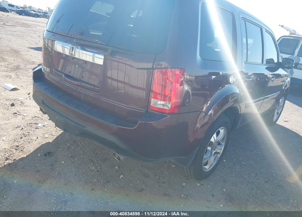 2013 HONDA PILOT EX VIN: 5FNYF3H47DB016326