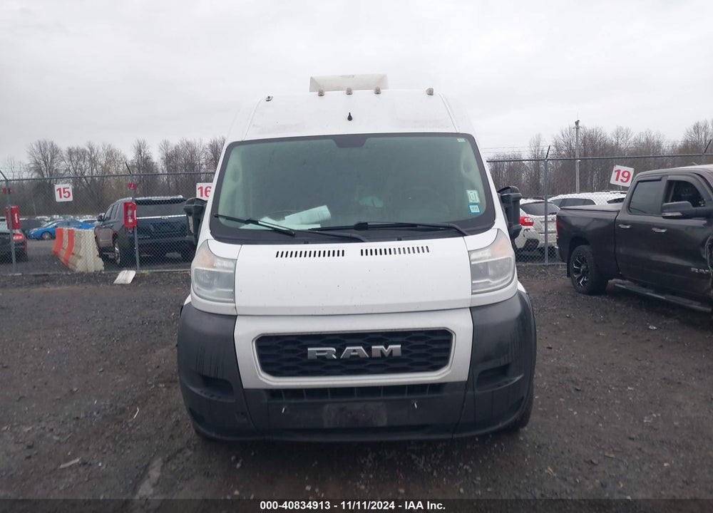 2021 RAM PROMASTER 2500 HIGH ROOF 159 WB VIN: 3C6LRVDG8ME521396