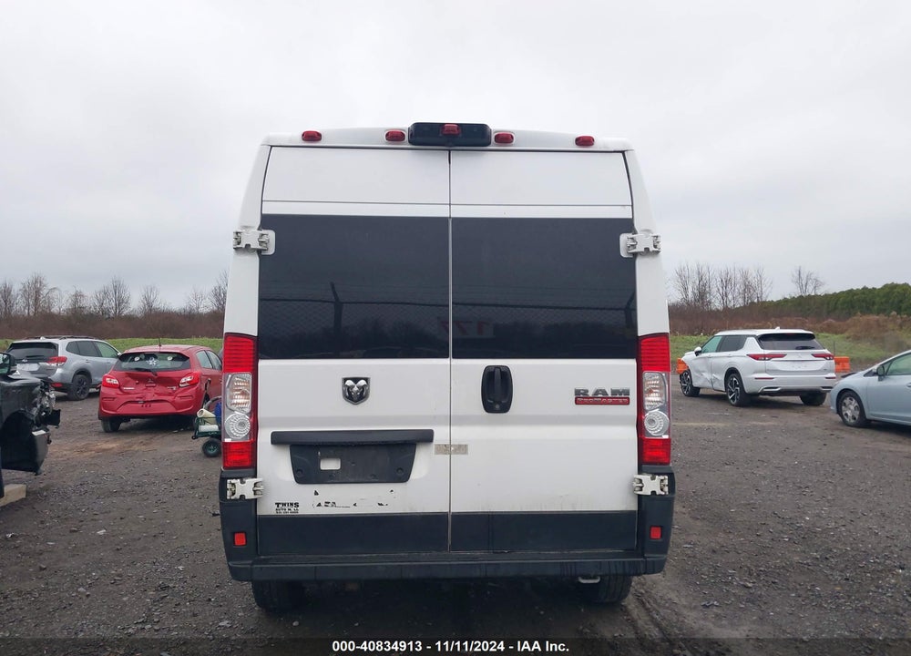 2021 RAM PROMASTER 2500 HIGH ROOF 159 WB VIN: 3C6LRVDG8ME521396