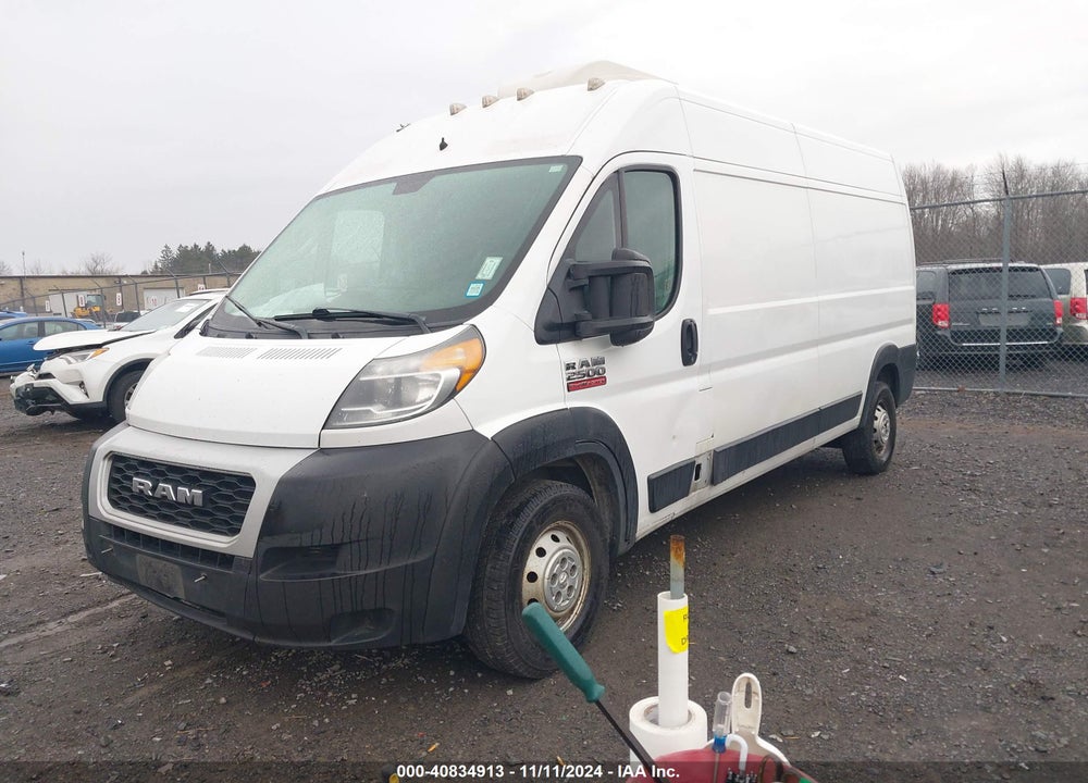 2021 RAM PROMASTER 2500 HIGH ROOF 159 WB VIN: 3C6LRVDG8ME521396