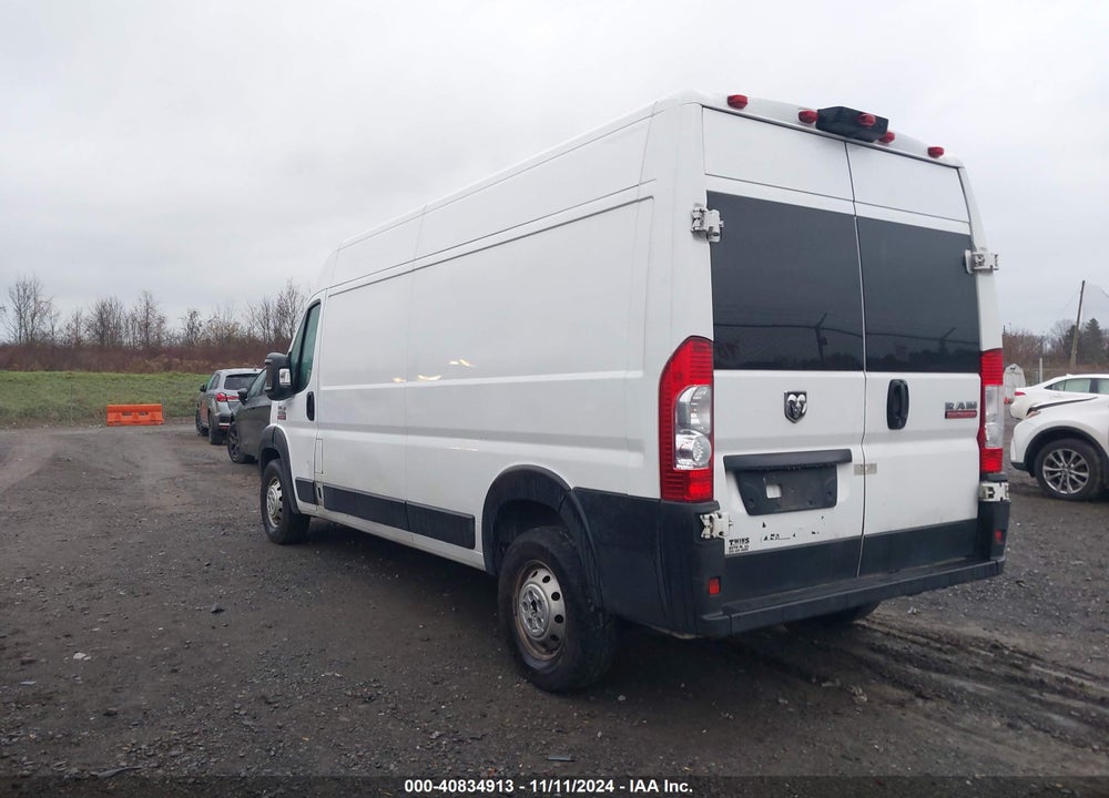 2021 RAM PROMASTER 2500 HIGH ROOF 159 WB VIN: 3C6LRVDG8ME521396
