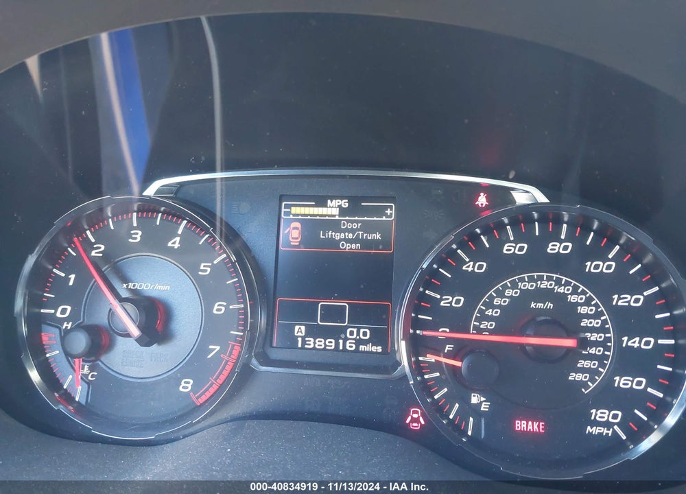 2018 SUBARU WRX PREMIUM VIN: JF1VA1B64J9815976