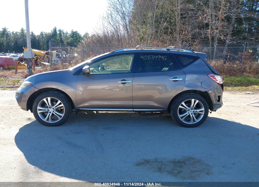 2012 NISSAN MURANO LE VIN: JN8AZ1MW4CW228491