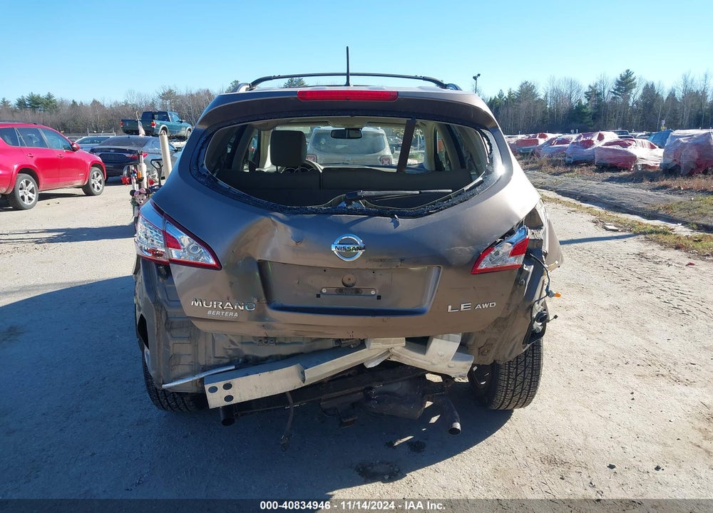 2012 NISSAN MURANO LE VIN: JN8AZ1MW4CW228491
