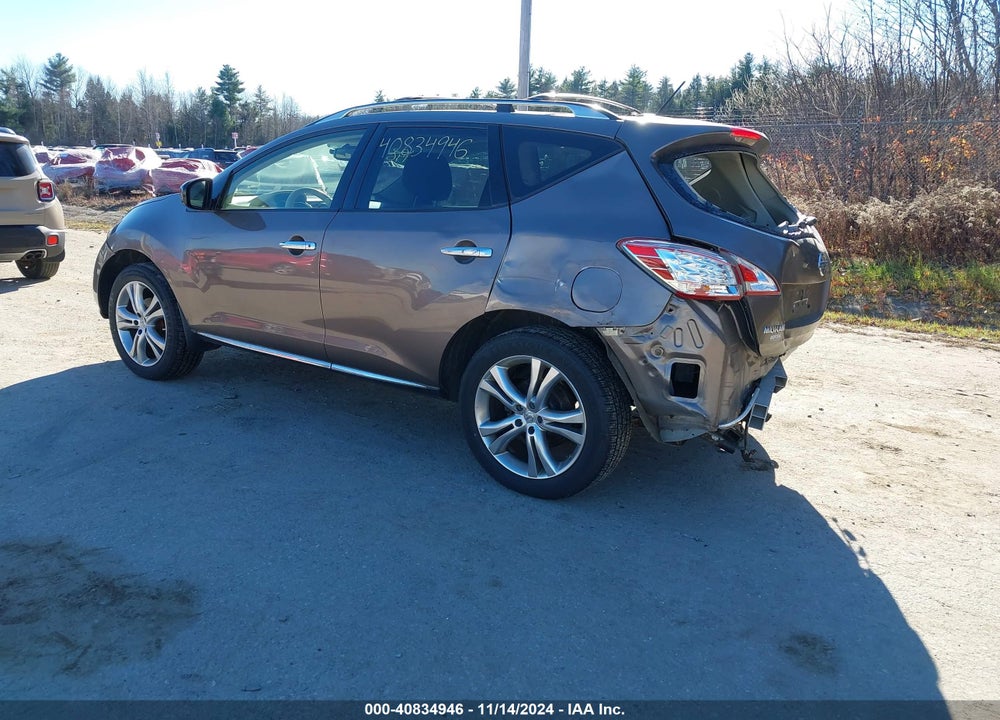2012 NISSAN MURANO LE VIN: JN8AZ1MW4CW228491