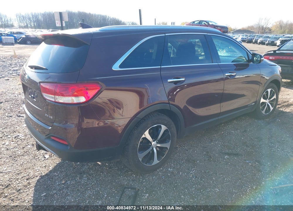 2016 KIA SORENTO 3.3L EX VIN: 5XYPHDA53GG174934