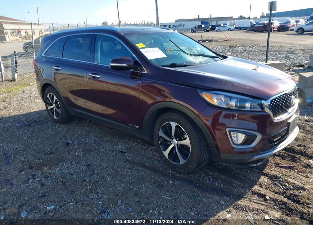 2016 KIA SORENTO 3.3L EX VIN: 5XYPHDA53GG174934