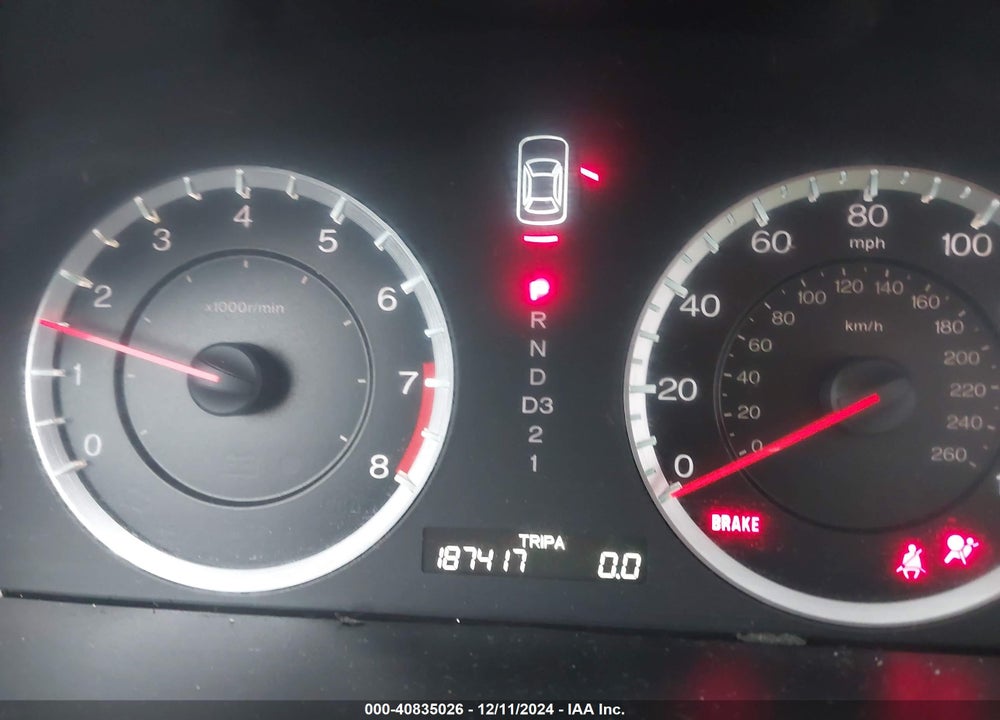 2012 HONDA ACCORD 2.4 LX VIN: 1HGCP2F34CA122303