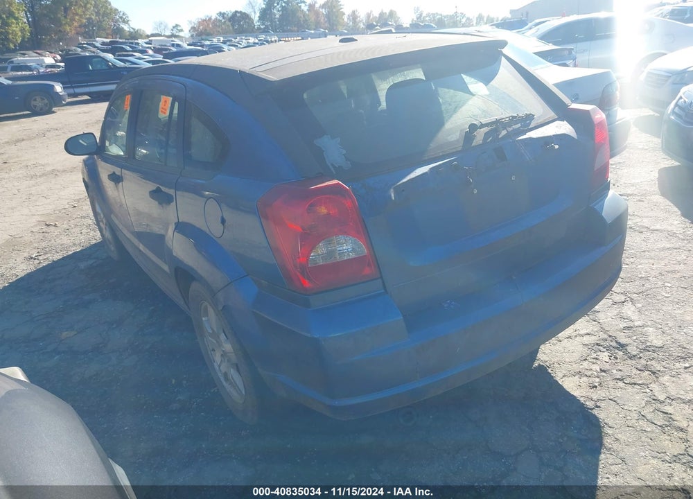 2007 DODGE CALIBER SXT VIN: 1B3HB48BX7D535660